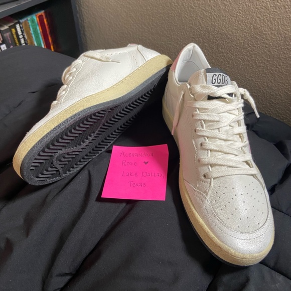 Golden Goose pink and white Ball Stars size 40 BNIB - Picture 3 of 8